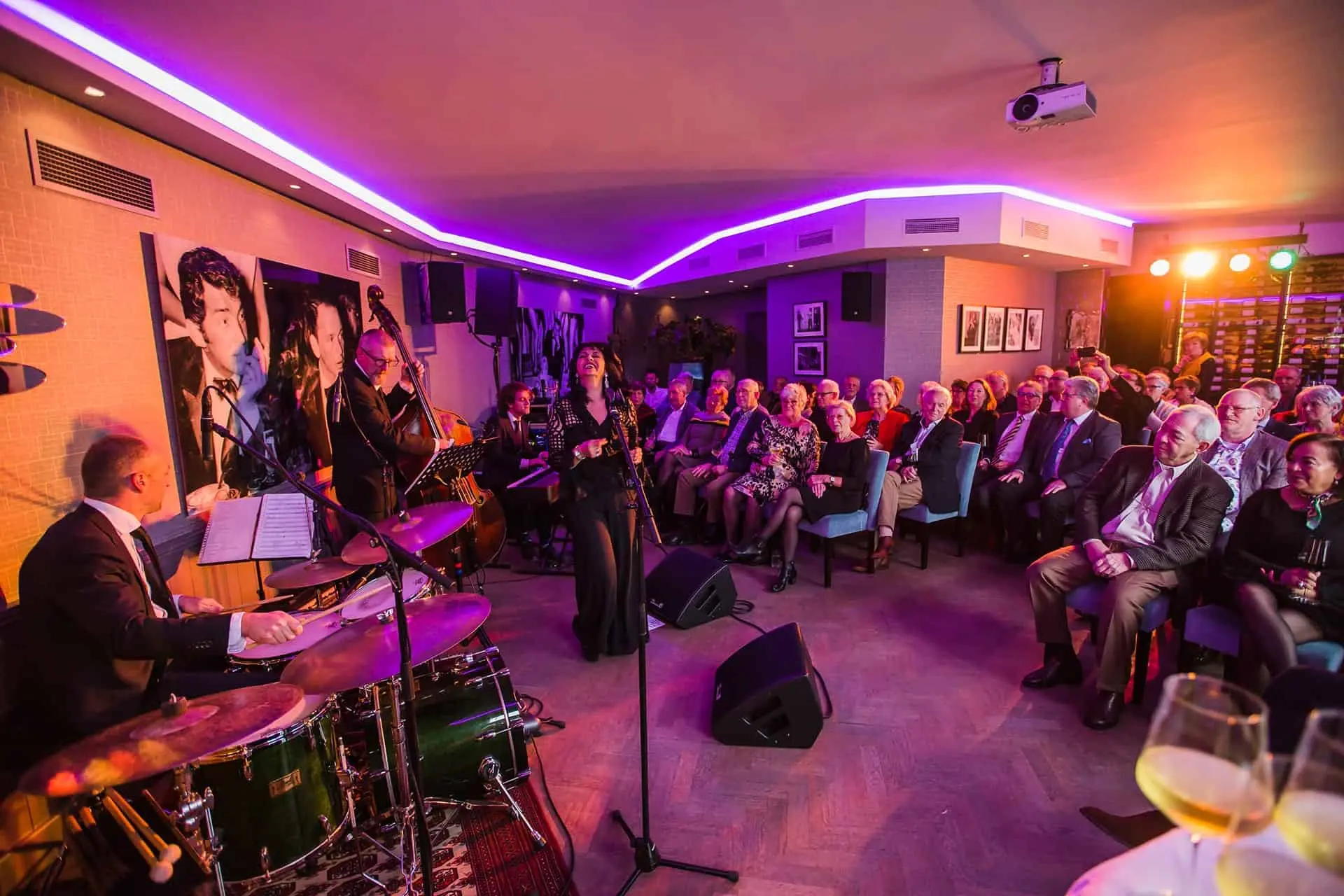Live muziek tijdens een feest bij Kasteel Montfoort