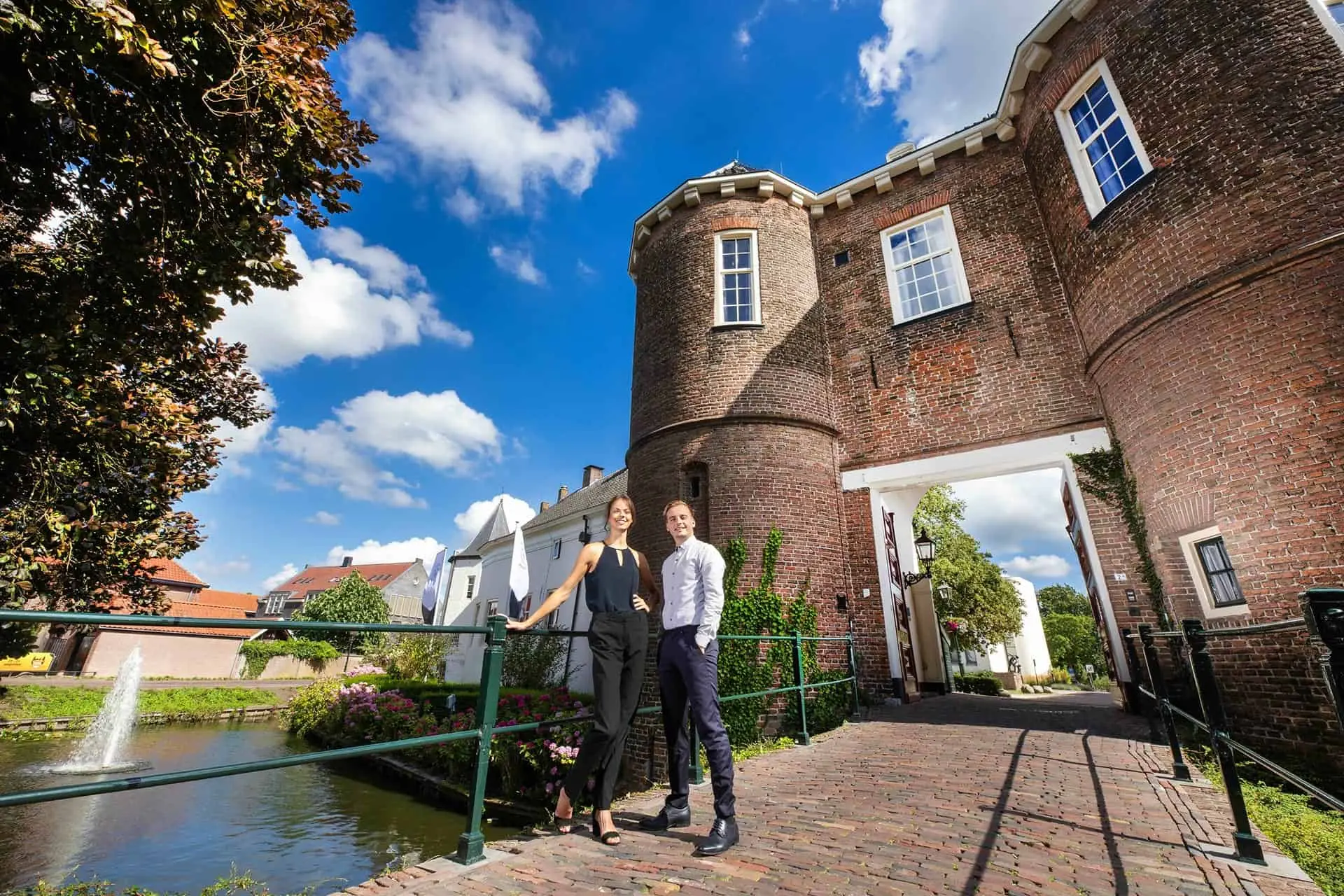 Robin en Nathalie van der Straten bij Kasteel Montfoort